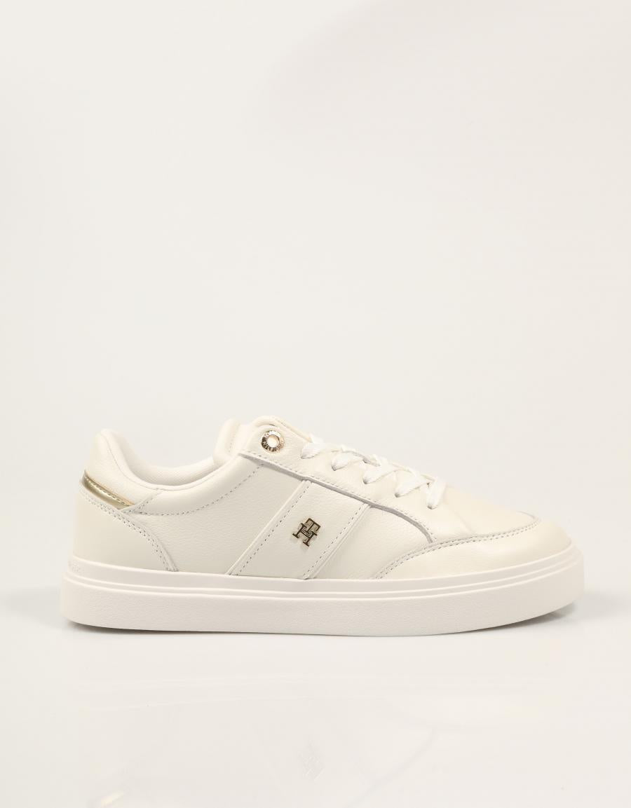 ZAPATILLAS TOMMY HILFIGER TH FEMININE CUPSOLE ECRU FW0FW09600 en color Hielo
