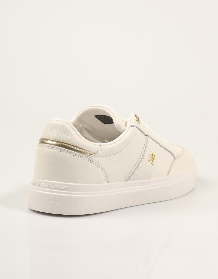 ZAPATILLAS TOMMY HILFIGER TH FEMININE CUPSOLE ECRU FW0FW09600 en color Hielo
