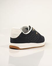 ZAPATILLAS TOMMY HILFIGER RUNNER MONOGRAM BLUE FW0FW09620 en color Azul marino