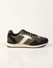 ZAPATILLAS TOMMY HILFIGER CORE MIX RUNNER P.OLIVE FM0FM06001 en color Kaki