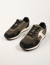 ZAPATILLAS TOMMY HILFIGER CORE MIX RUNNER P.OLIVE FM0FM06001 en color Kaki
