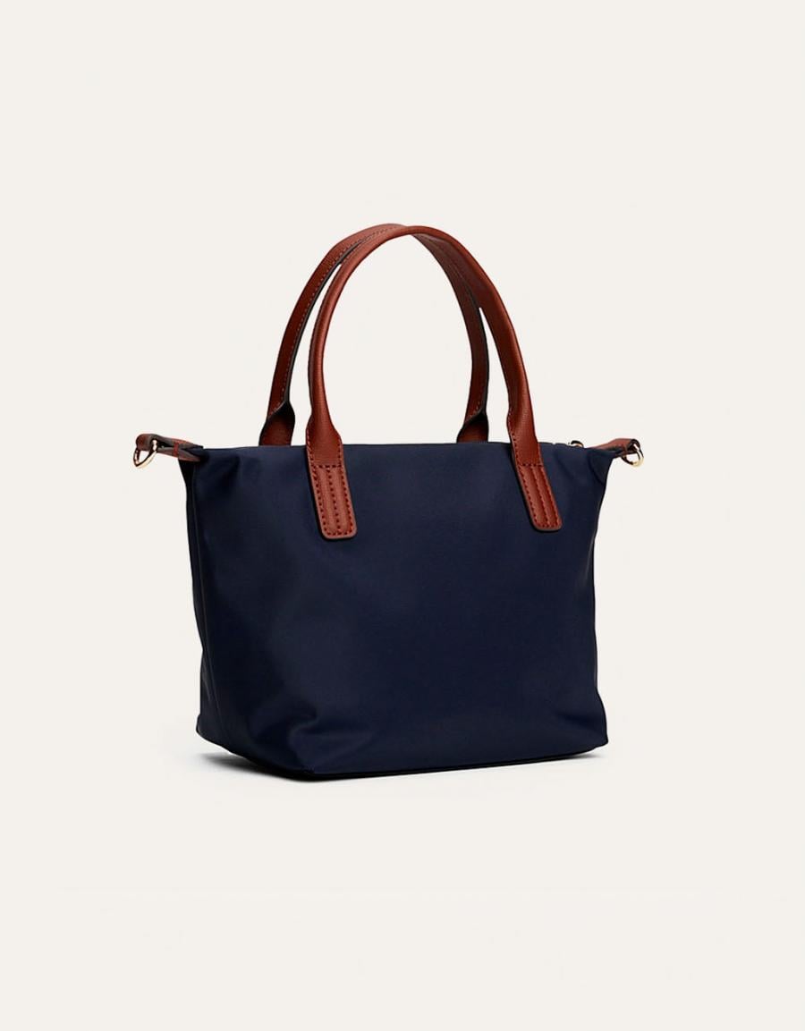BOLSOS TOMMY HILFIGER MINI TOTE S.BLUE AW0AW17709 en color Marron
