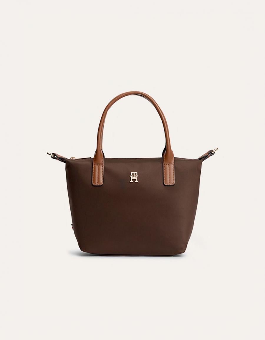 BOLSOS TOMMY HILFIGER MINI TOTE BROWN AW0AW17709 en color Marron
