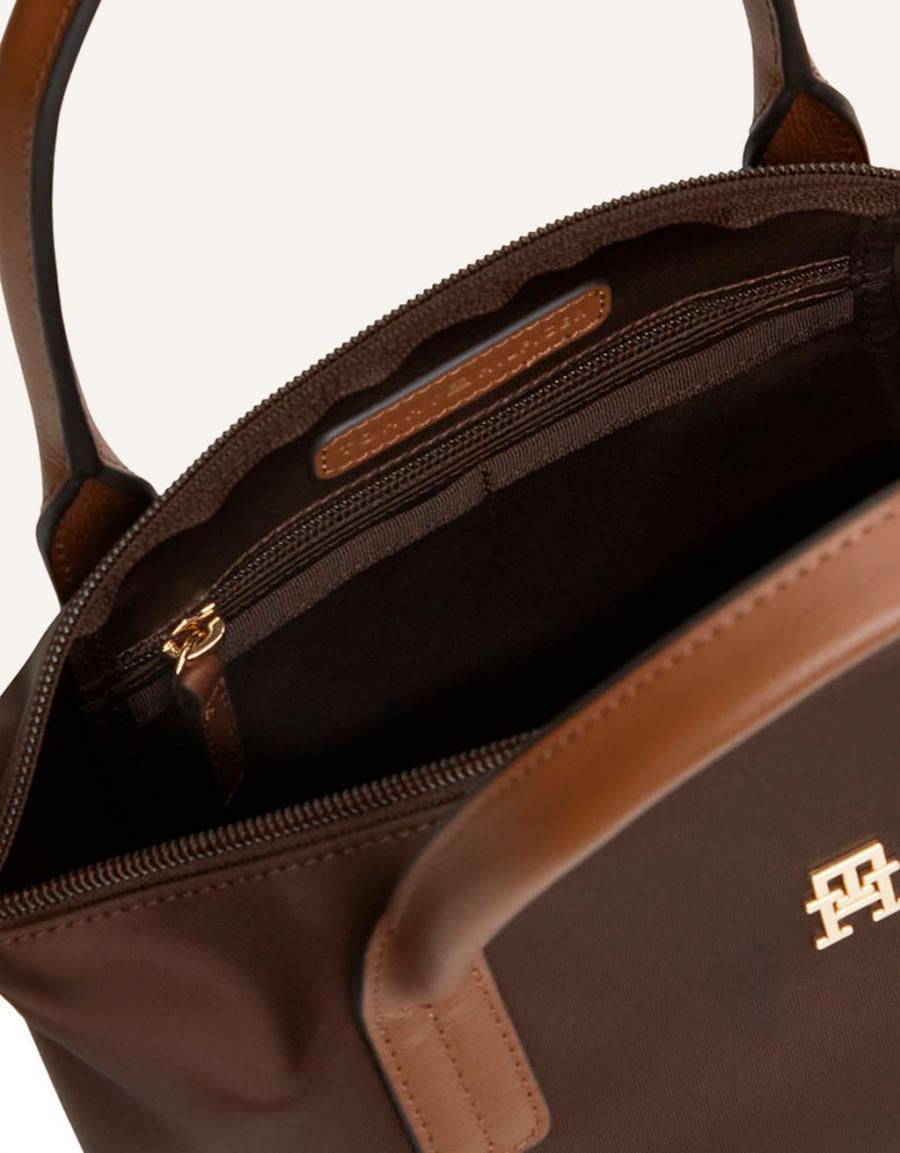 BOLSOS TOMMY HILFIGER MINI TOTE BROWN AW0AW17709 en color Marron