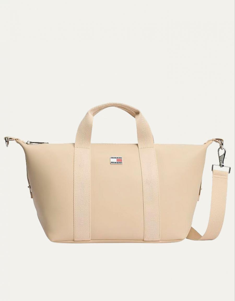 BOLSO TOMMY HILFIGER MINI TOTE WHITE CLAY AW0AW19044 en color Hielo