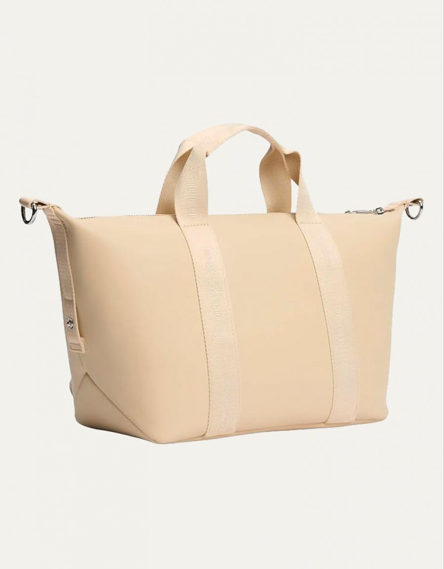 BOLSO TOMMY HILFIGER MINI TOTE WHITE CLAY AW0AW19044 en color Hielo