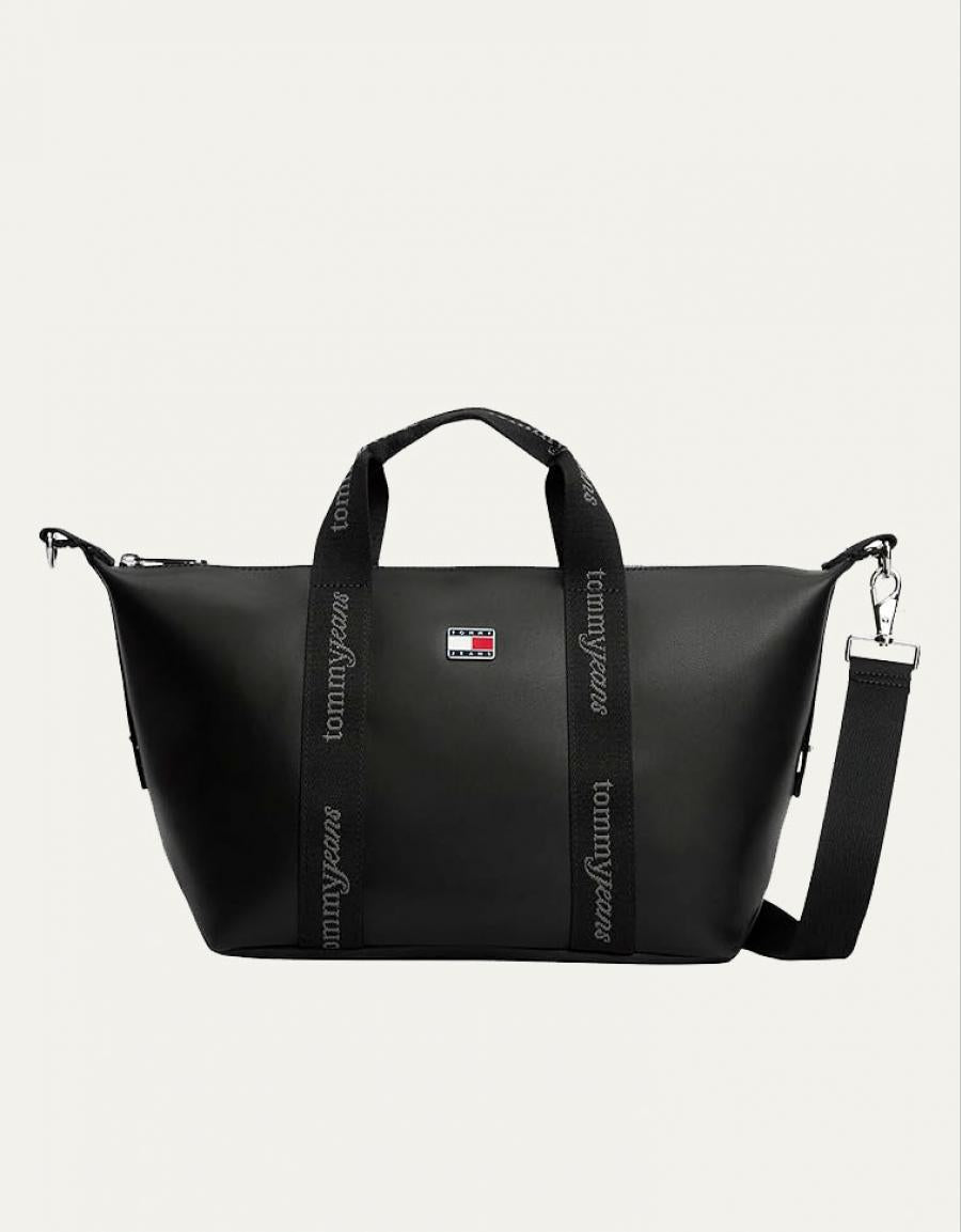 BOLSO TOMMY HILFIGER MINI TOTE BLACK AW0AW19044 en color Negro