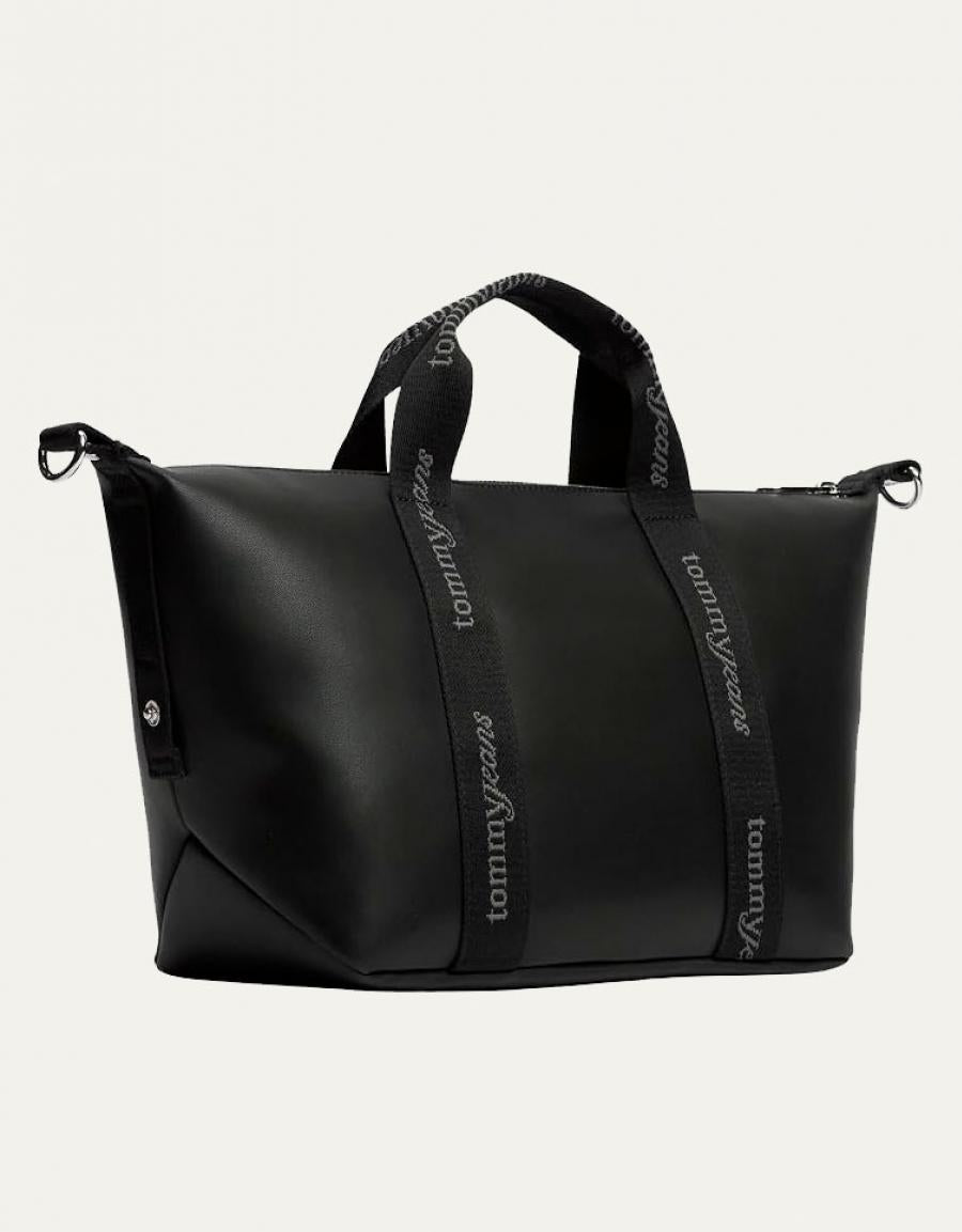 BOLSO TOMMY HILFIGER MINI TOTE BLACK AW0AW19044 en color Negro