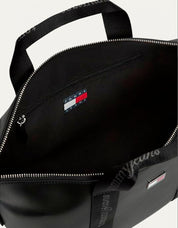 BOLSO TOMMY HILFIGER MINI TOTE BLACK AW0AW19044 en color Negro