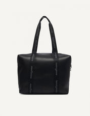 BOLSOS TOMMY HILFIGER ELEVATED TOTE BLACK AW0AW19046 en color Negro