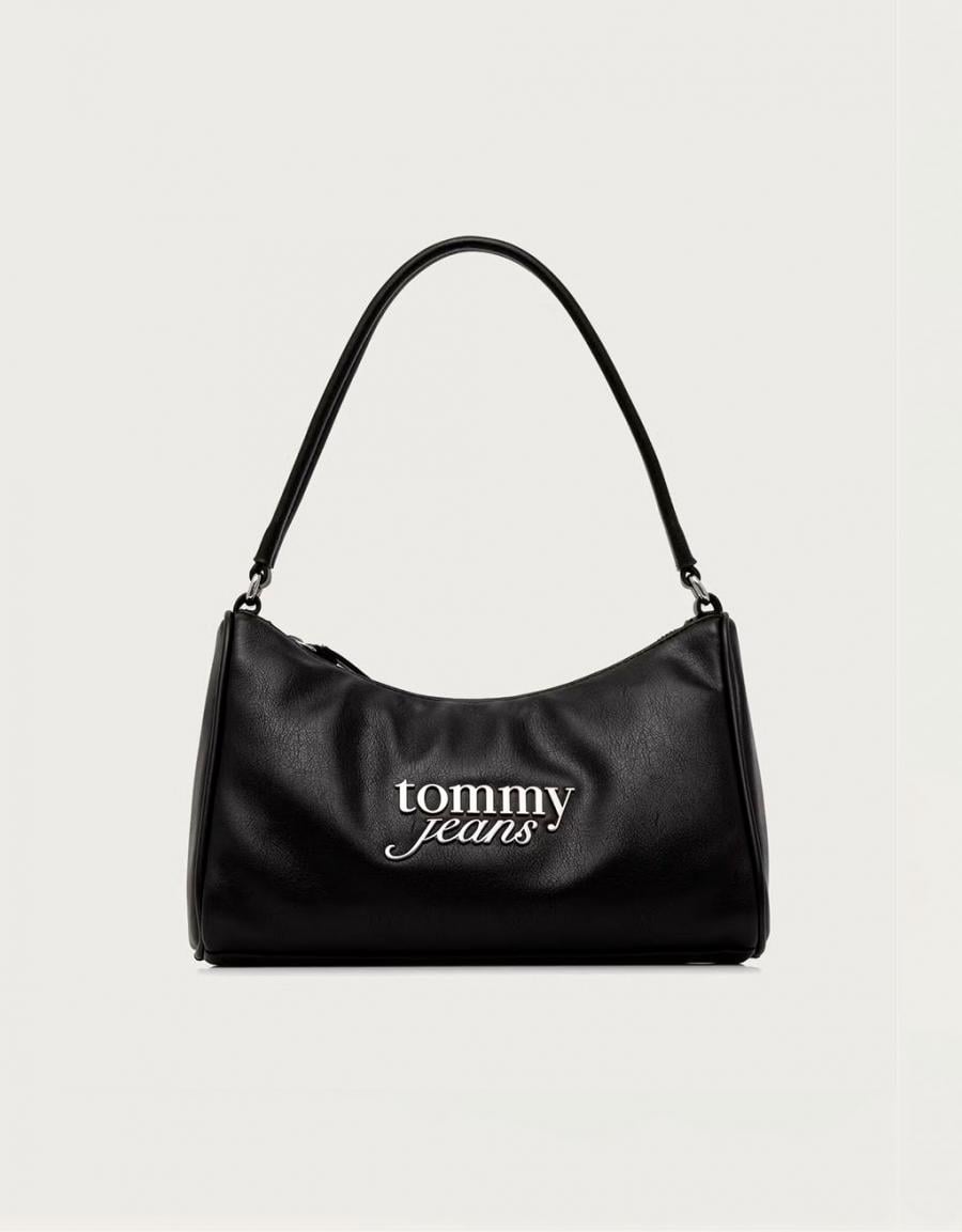 BOLSOS TOMMY HILFIGER SHOLUDER BAG BLACK AW0AW19052 en color Negro