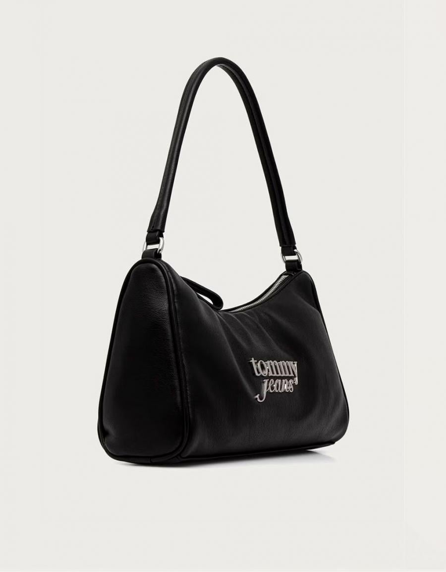 BOLSOS TOMMY HILFIGER SHOLUDER BAG BLACK AW0AW19052 en color Negro