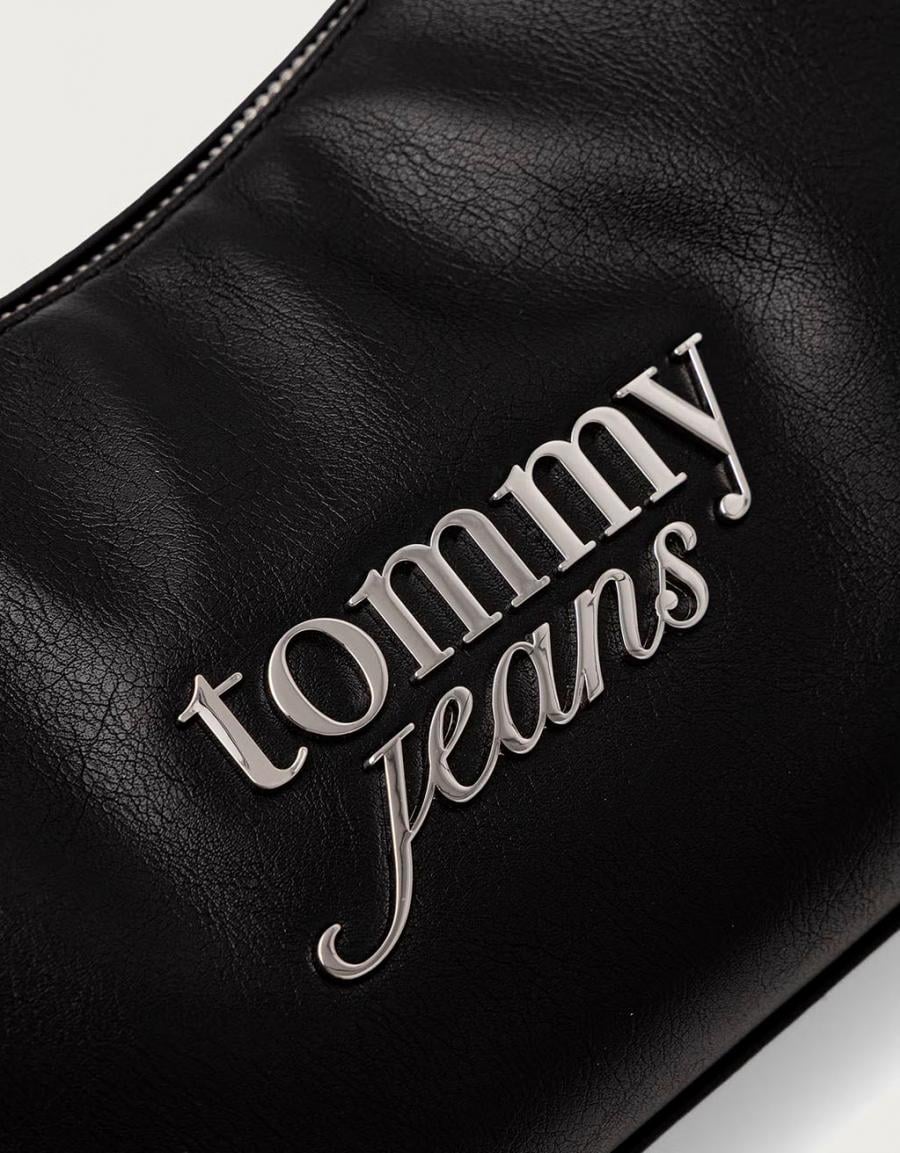 BOLSOS TOMMY HILFIGER SHOLUDER BAG BLACK AW0AW19052 en color Negro