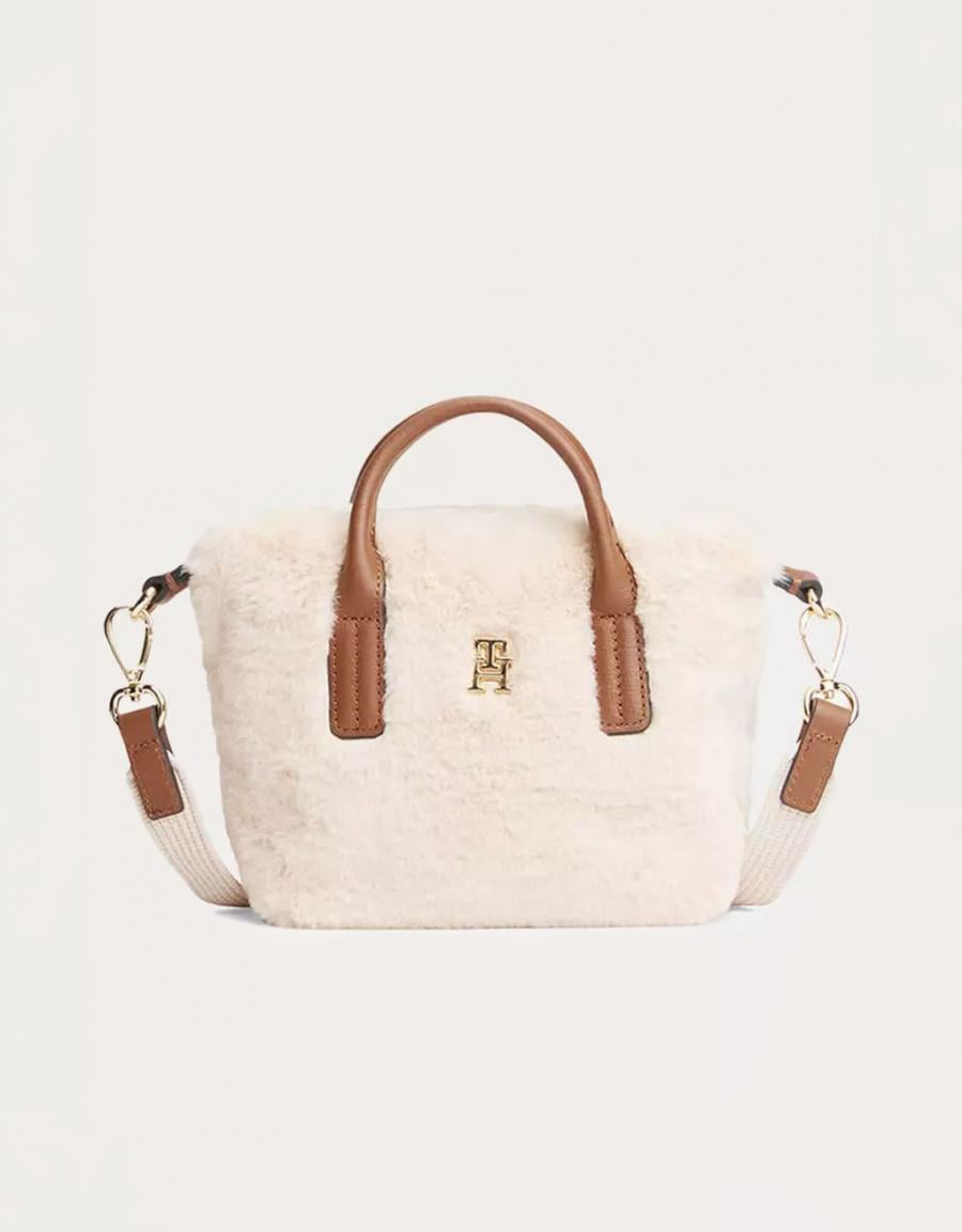 BOLSOS TOMMY HILFIGER MICRO TOTE BEIGE AW0AW19311 en color Beige