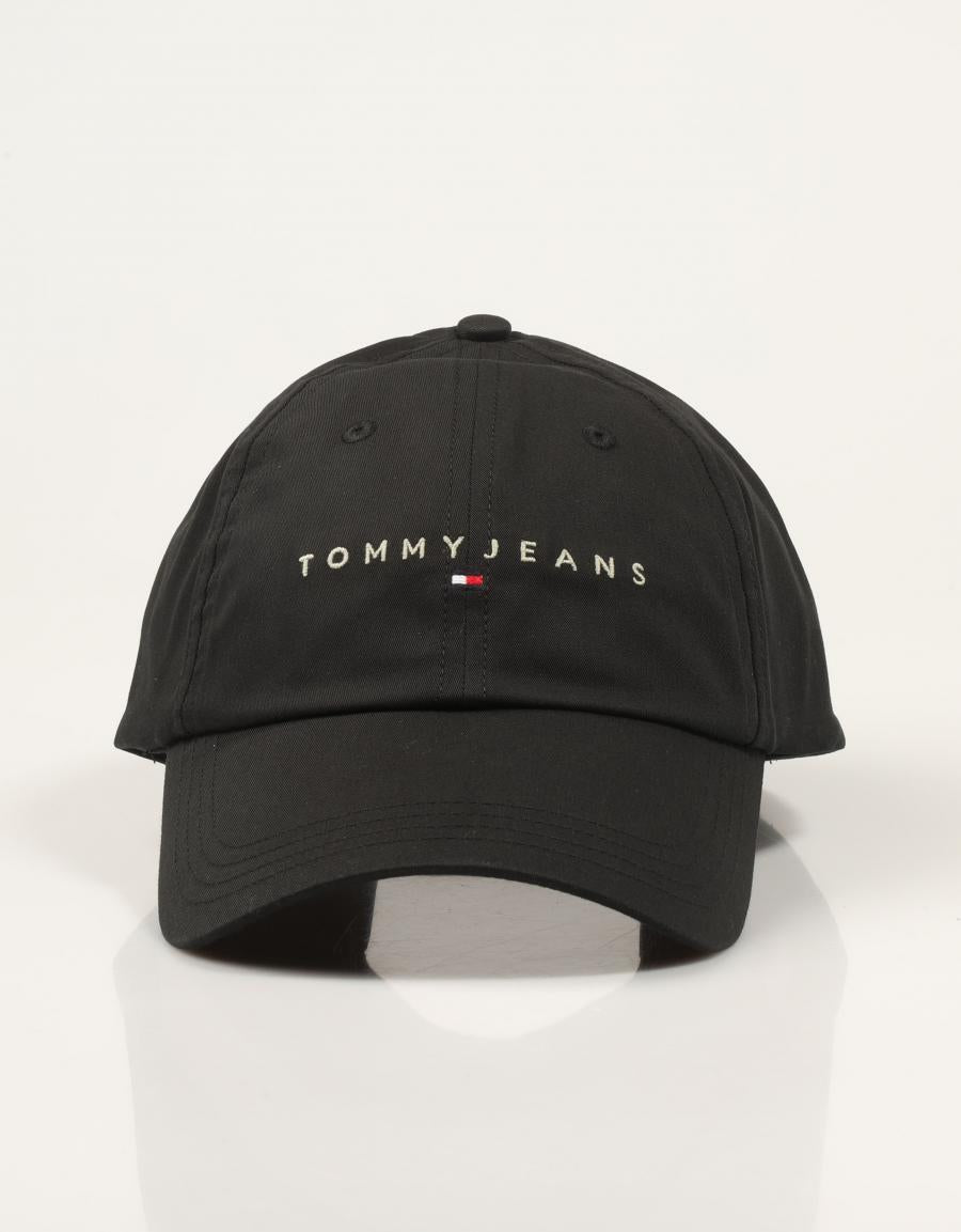 GORRA TOMMY HILFIGER LOGO CAP BLACK AM0AM12958 en color Negro