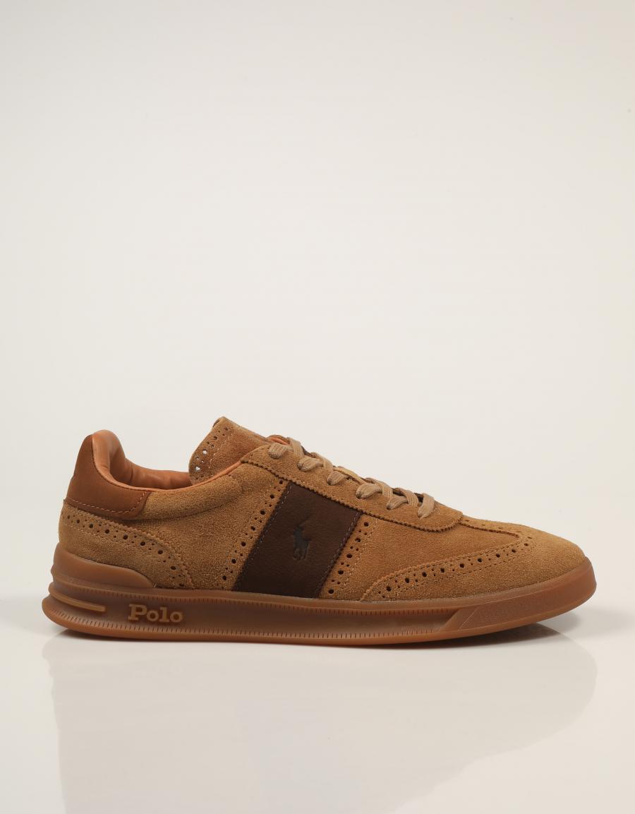 ZAPATILLAS POLO RALPH LAUREN HRT AERA DESERT TAN 809P15728001 en color Cuero
