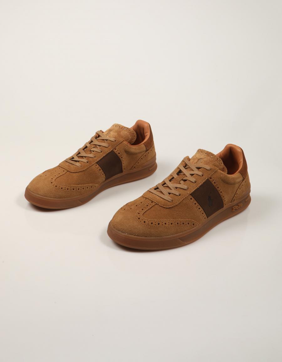 ZAPATILLAS POLO RALPH LAUREN HRT AERA DESERT TAN 809P15728001 en color Cuero