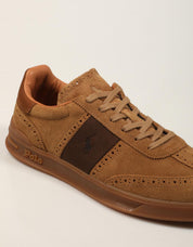 ZAPATILLAS POLO RALPH LAUREN HRT AERA DESERT TAN 809P15728001 en color Cuero
