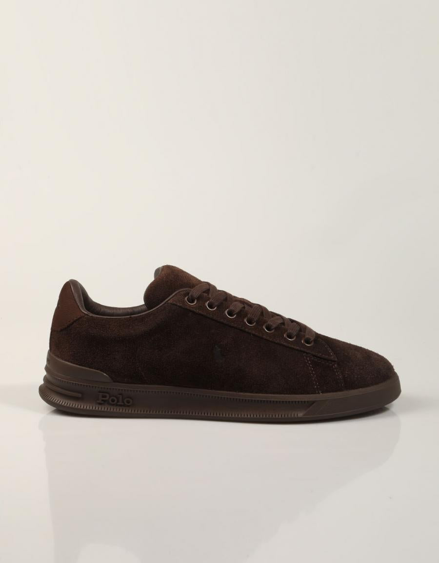 ZAPATILLAS POLO RALPH LAUREN HRT CRT III DRK CHOCOLATE 809P15744002 en color Marron