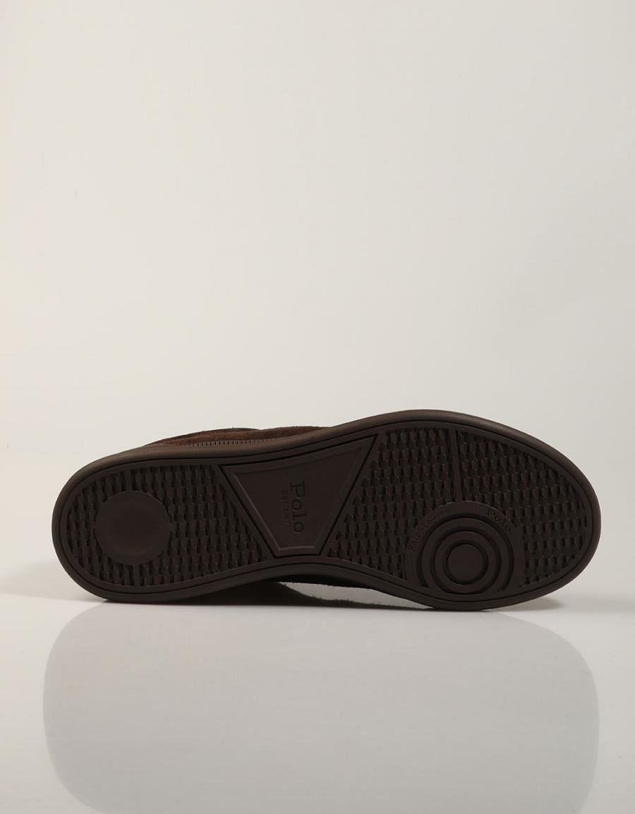 ZAPATILLAS POLO RALPH LAUREN HRT CRT III DRK CHOCOLATE 809P15744002 en color Marron