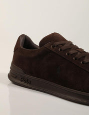 ZAPATILLAS POLO RALPH LAUREN HRT CRT III DRK CHOCOLATE 809P15744002 en color Marron