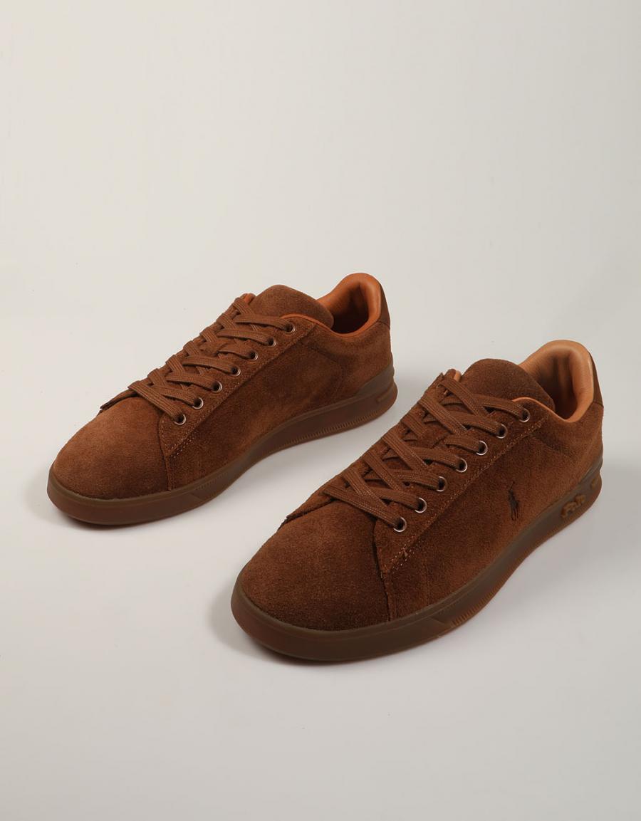 ZAPATILLAS POLO RALPH LAUREN HRT CRT III VINTAGE PALE 809P15744003 en color Cuero