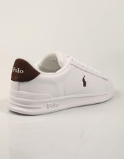 ZAPATILLAS POLO RALPH LAUREN HRT CRT III  WHITE/D.BROWN 809P15745003 en color Blanco