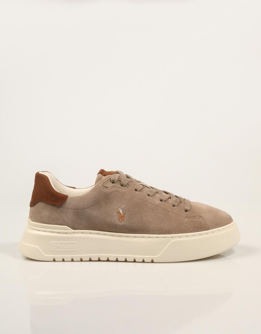 ZAPATILLAS POLO RALPH LAUREN RLITE COURT DIRTY BUCK 809P15729002 en color Taupe
