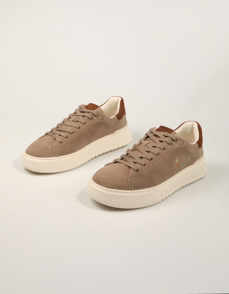ZAPATILLAS POLO RALPH LAUREN RLITE COURT DIRTY BUCK 809P15729002 en color Taupe