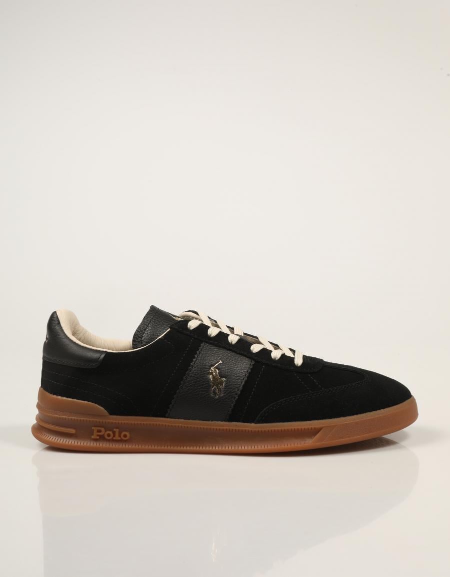 ZAPATILLAS POLO RALPH LAUREN HRT AERA BLACK 809978010001 en color Negro