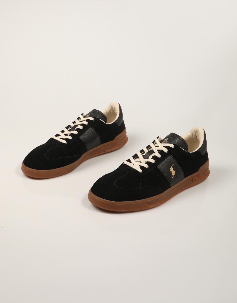 ZAPATILLAS POLO RALPH LAUREN HRT AERA BLACK 809978010001 en color Negro