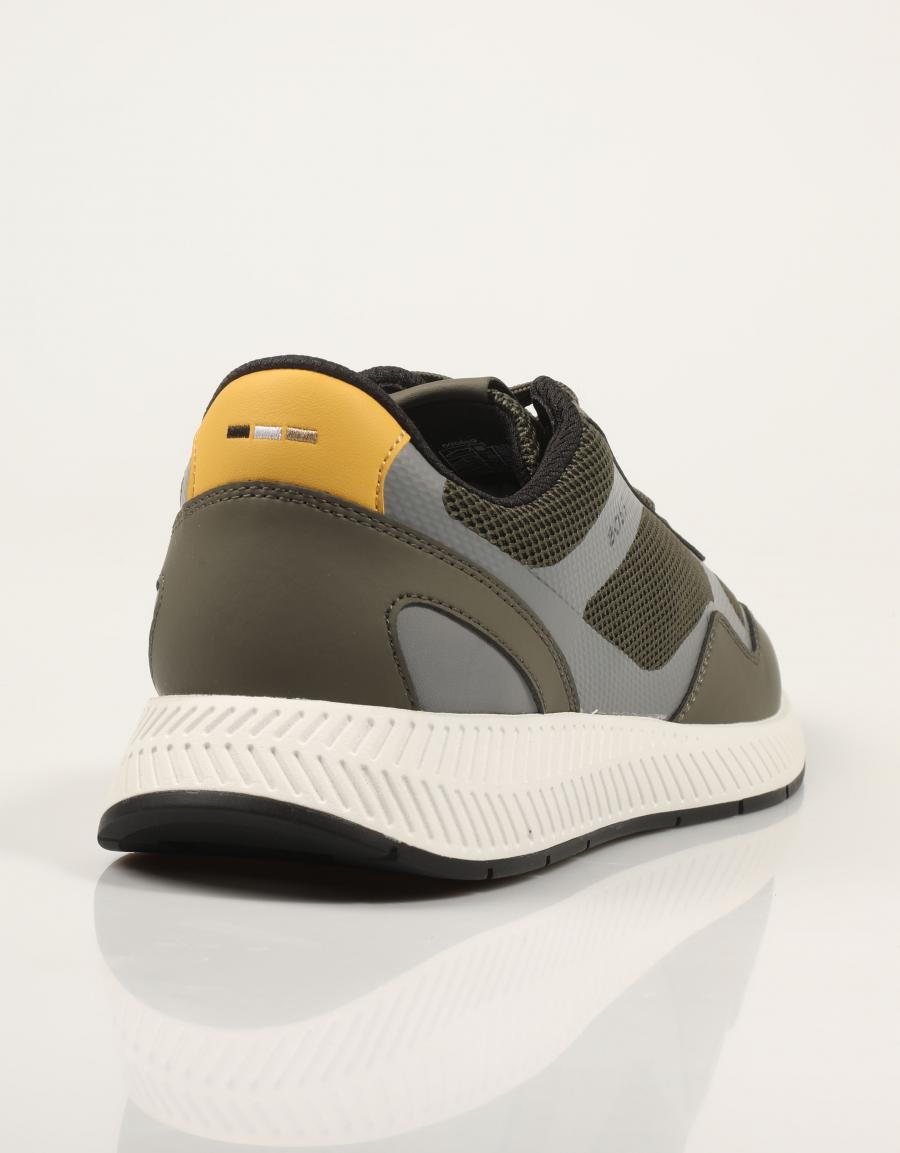 ZAPATILLAS BOSS TITANIUM RUNNER O.GREEN 50568928 en color Kaki