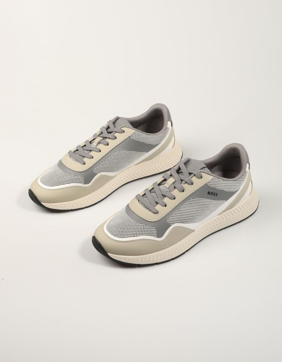 ZAPATILLAS BOSS TITANIUM RUNNER O.BEIGE 50568928 en color Beige