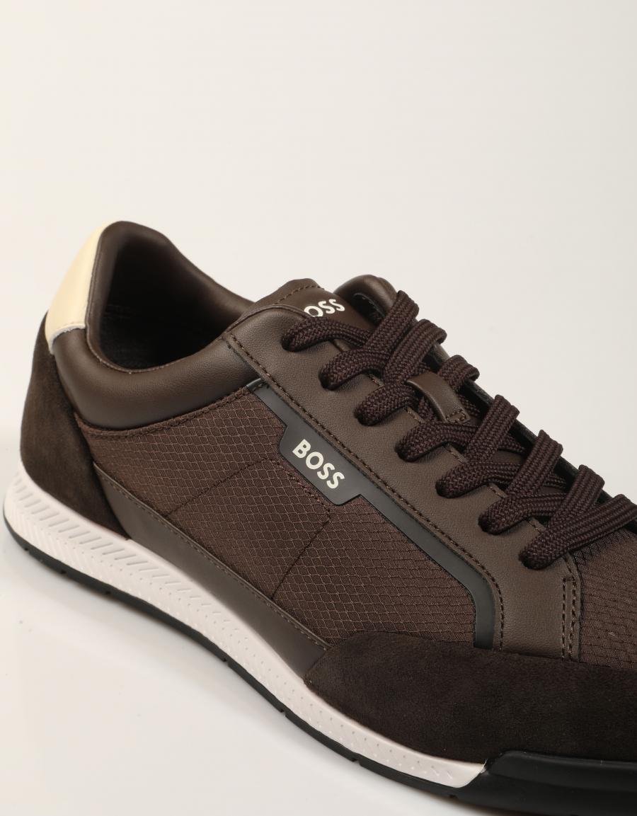 ZAPATILLAS BOSS NITAN DARK BROWN 50573552 en color Marron