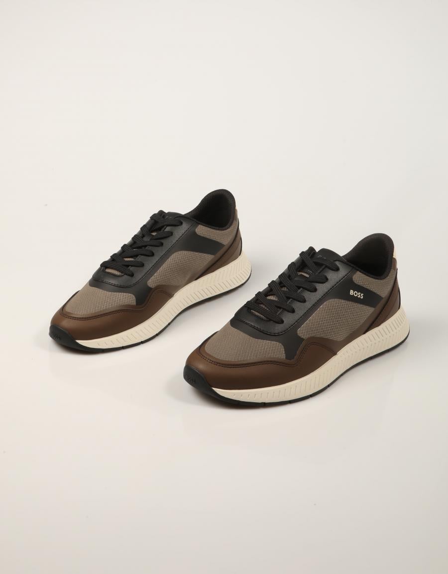 ZAPATILLAS BOSS TITANIUM RUNN BROWN 50573555 en color Marron