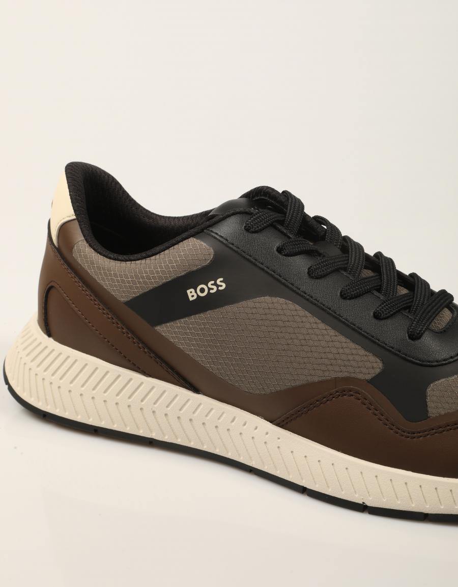 ZAPATILLAS BOSS TITANIUM RUNN BROWN 50573555 en color Marron