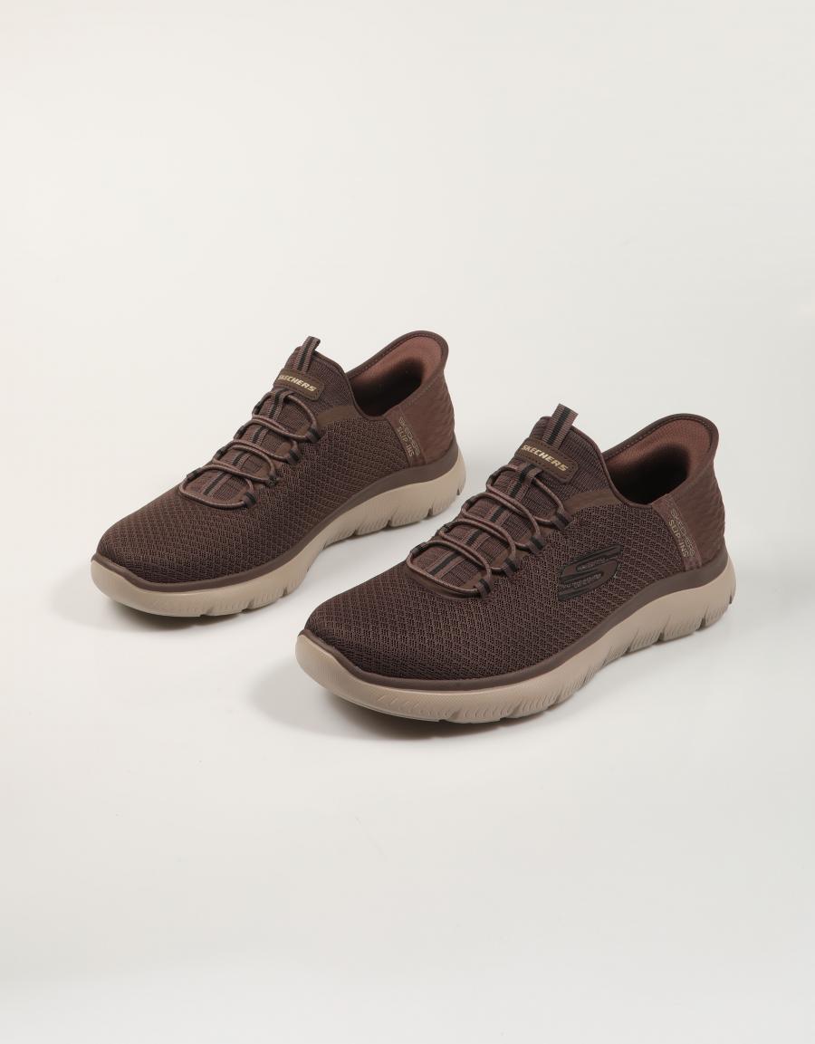 ZAPATILLAS SKECHERS SLIP INS SUMMITS CHOC 232457 en color Marron