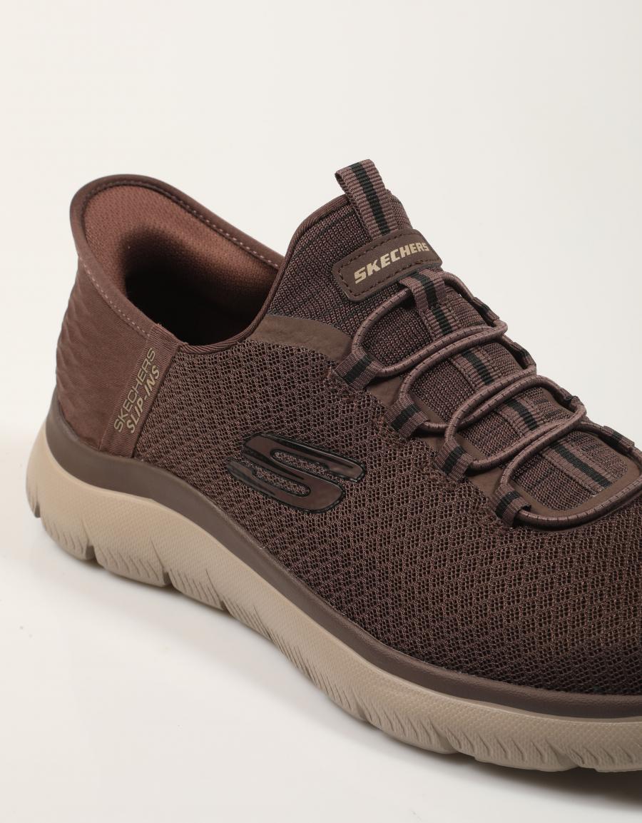 ZAPATILLAS SKECHERS SLIP INS SUMMITS CHOC 232457 en color Marron