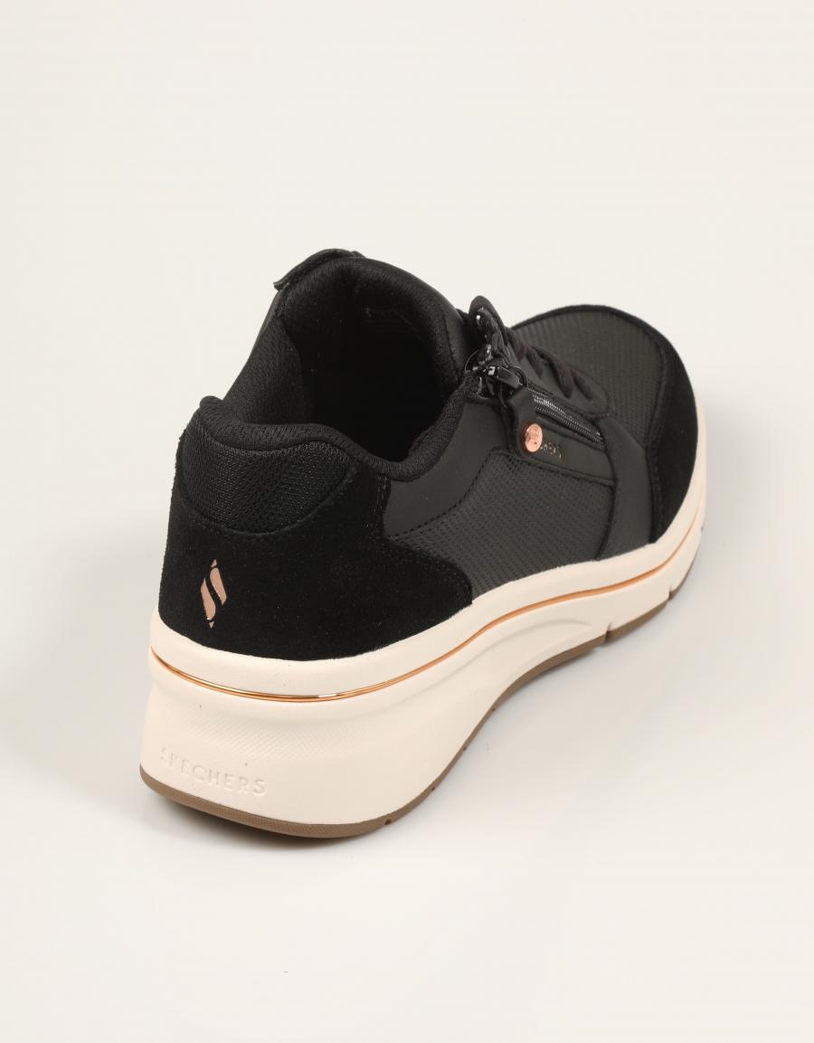 ZAPATILLAS SKECHERS BILLION FLEX BLACK 190370 en color Negro