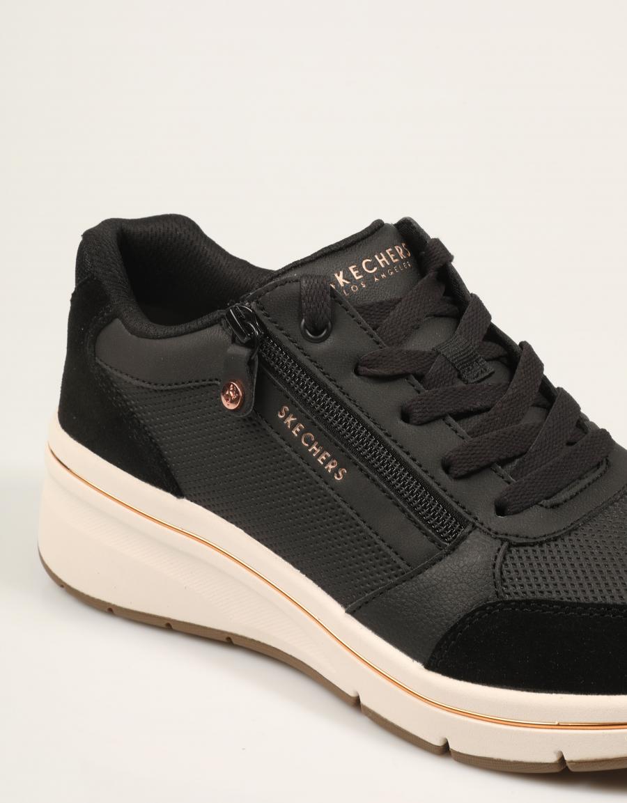 ZAPATILLAS SKECHERS BILLION FLEX BLACK 190370 en color Negro