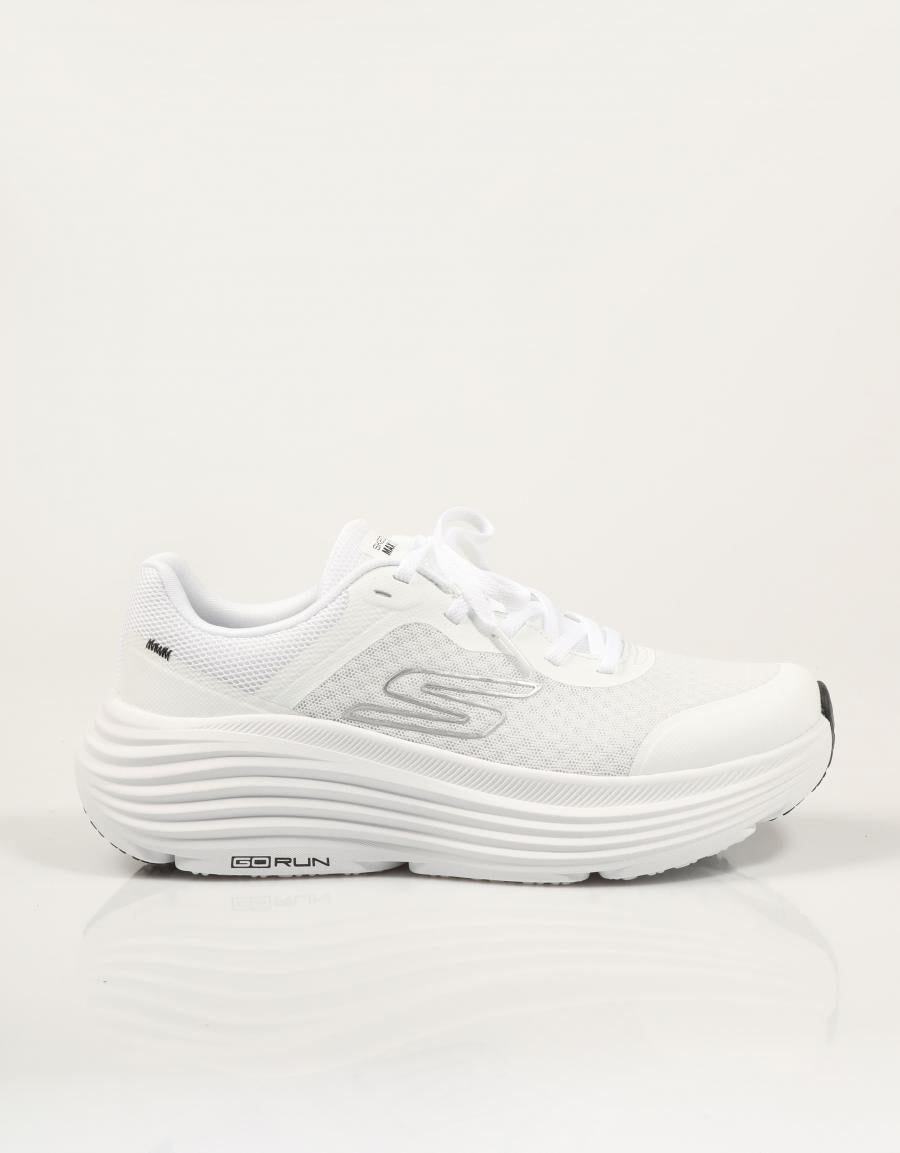 ZAPATILLAS SKECHERS MAX CUSHION WHITE 129470 en color Blanco