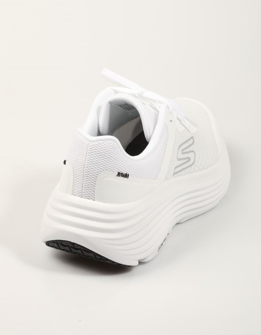 ZAPATILLAS SKECHERS MAX CUSHION WHITE 129470 en color Blanco