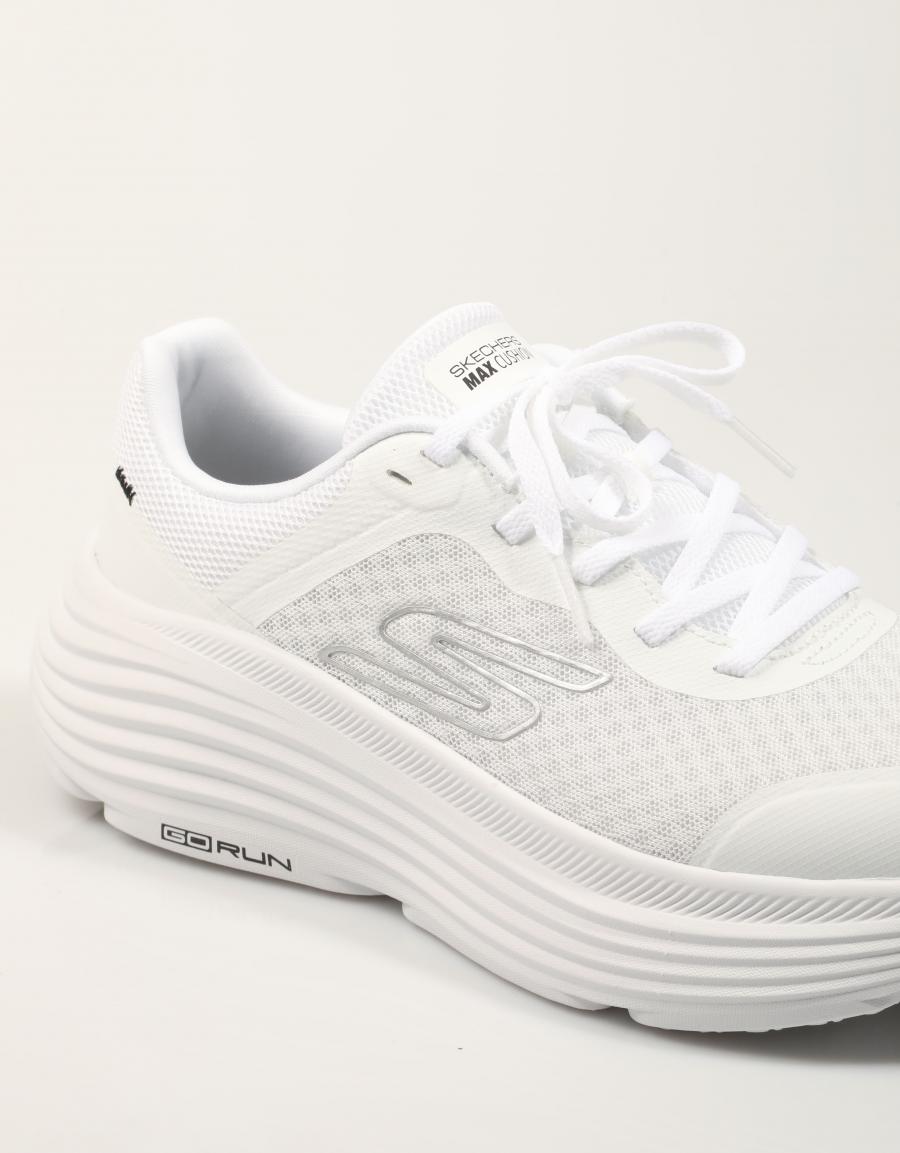ZAPATILLAS SKECHERS MAX CUSHION WHITE 129470 en color Blanco