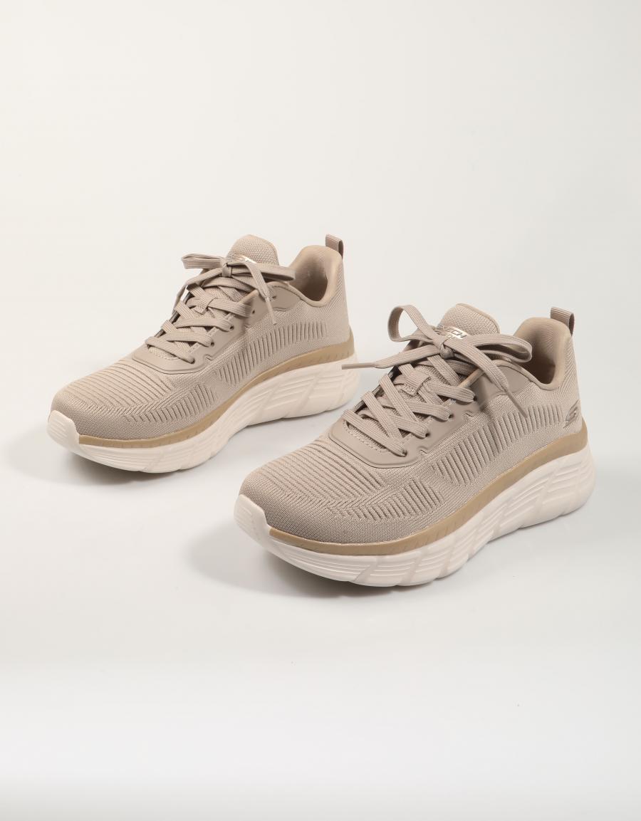 ZAPATILLAS SKECHERS BOBS SPORT TAUPE 117385 en color Taupe
