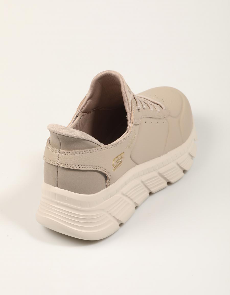 ZAPATILLAS SKECHERS BOBS B FLEX TAUPE 117394 en color Taupe