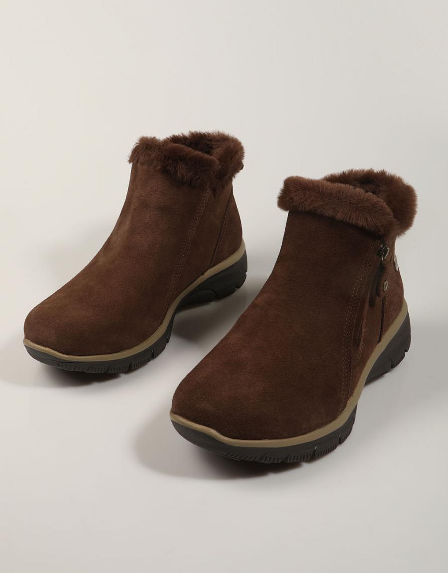 BOTINES SKECHERS WATERPROFF CHOCLOATE 168042 en color Marron