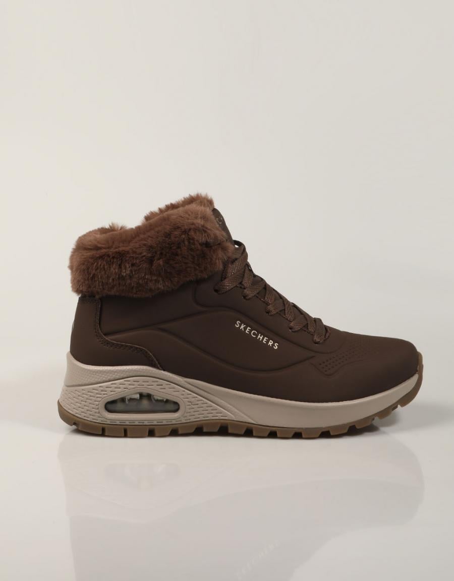 BOTINES SKECHERS UNO RUGGED CHOCOLATE 190285 en color Marron