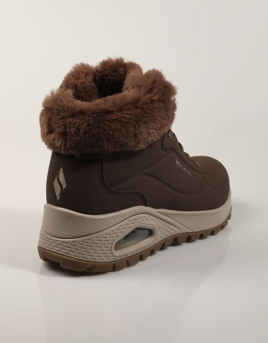 BOTINES SKECHERS UNO RUGGED CHOCOLATE 190285 en color Marron