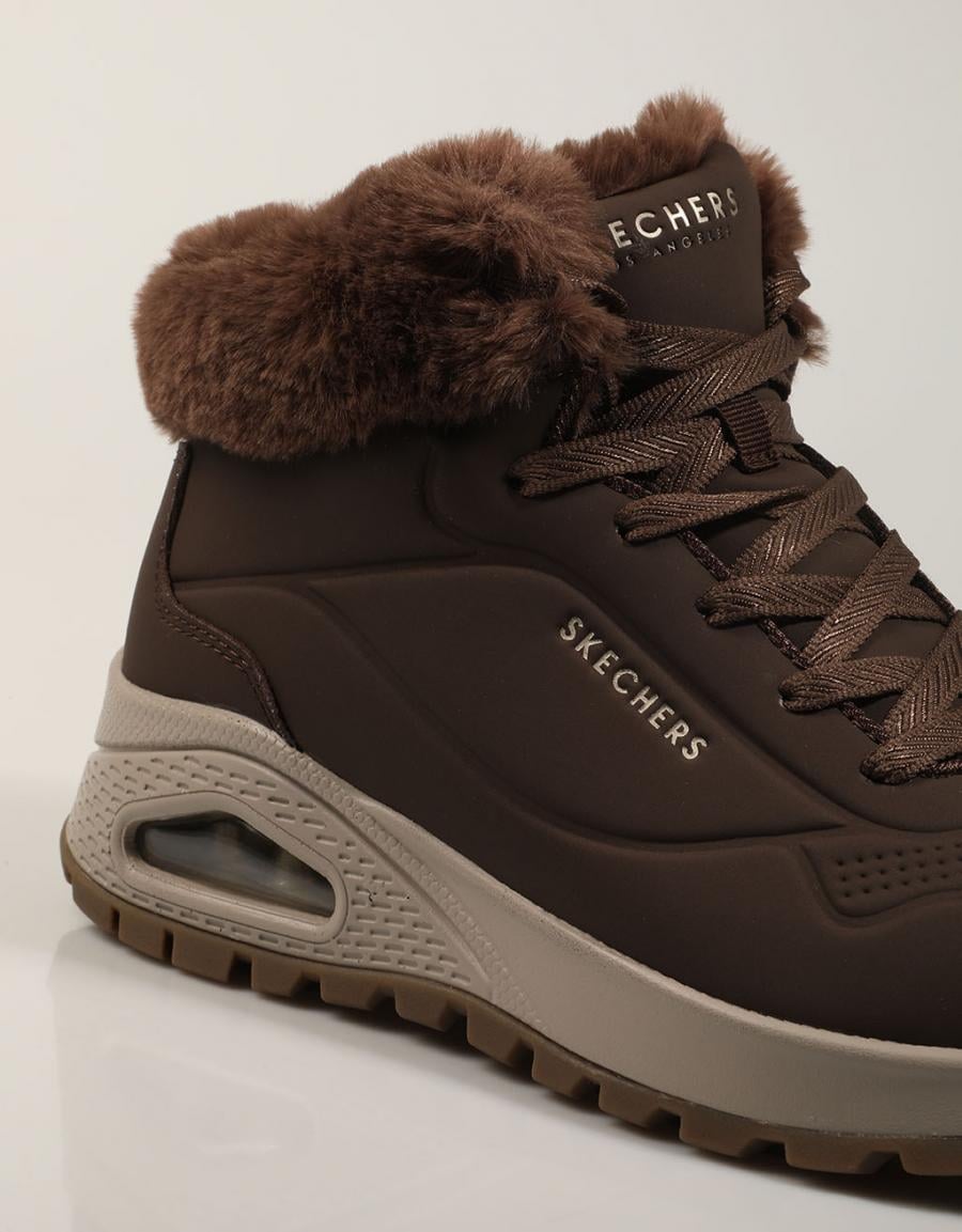 BOTINES SKECHERS UNO RUGGED CHOCOLATE 190285 en color Marron