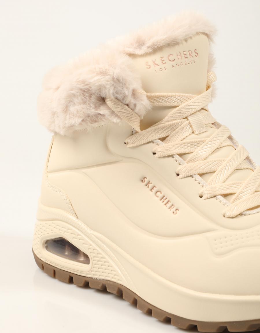 BOTINES SKECHERS UNO RUGGED OFF WHITE 190285 en color Beige